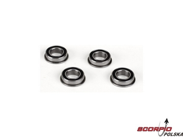 8x14x4 Flanged Rubber Seal Ball Bearing (4) 8x14x4 Flanged Rubber Seal Ball Bearing (4) / LOSA6948