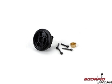 Flywheel & Collet. Steel. 4 Shoe: 8B. 8T / LOSA9102