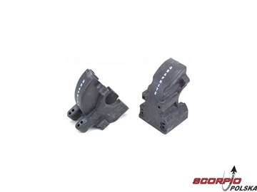 Graphite Fr & Rr Diff Covers: XXX-4 / LOSA9896