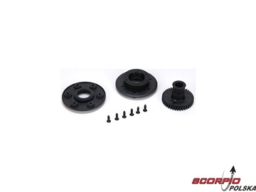 Starter Wheel Pulley Set: 8B/8T 2.0 / LOSA99423