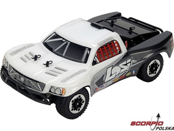 Losi Micro-Short Course 1:24 4WD RTR biało/szary Losi Micro-Short Course 1:24 4WD RTR biało/szary / LOSB0240IT2