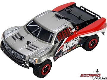 Losi Micro-Short Course 1:24 4WD RTR szaro/czerwon / LOSB0240IT3