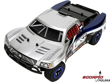 Losi Micro-Short Course BL 1:24 4WD RTR srebrny / LOSB0242IT2