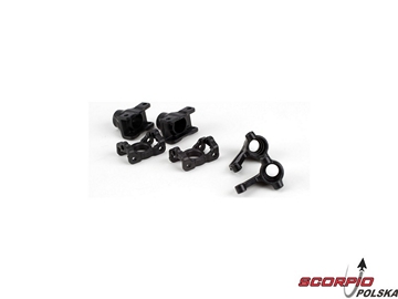 Front/Rear Hub & Spindle Set: MLST2. MRAM / LOSB0913