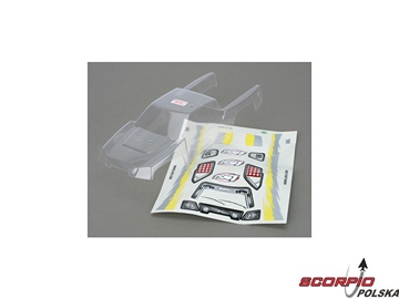Mini-DT Body. Clear with Sticker Sheet & Masks / LOSB1319