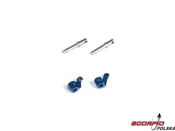 Front Spindle Set. Aluminum: Micro-T/B/DT / LOSB1533