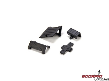 Skid Plate. Chassis Brace. Batt Door & Tray: McRC Skid Plate. Chassis Brace. Batt Door & Tray: McRC / LOSB1708