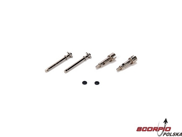 Stub and Axle Shafts (2 ea): McRC Stub and Axle Shafts (2 ea): McRC / LOSB1712