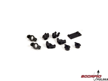 Micro SCT/Rally: Piasty kół z uchwytami Micro SCT/Rally: Piasty kół z uchwytami / LOSB1742