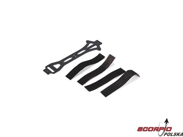 Chassis Brace. Carbon Fiber: Mini 8IGHT Chassis Brace. Carbon Fiber: Mini 8IGHT / LOSB1875