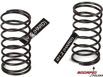 Front Shock Spring Set; Hard (2): Mini 8IGHT / LOSB1943