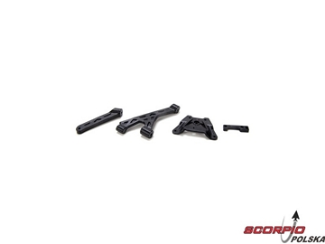 Chassis Brace & Spacer Set (3): 10-T / LOSB2278