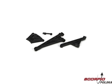 F&R Chassis Brace & Spacer Set: 5TT / LOSB2558