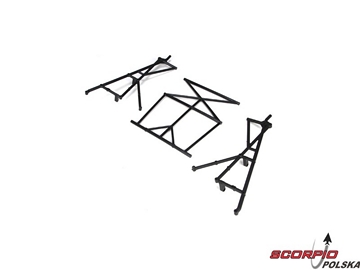 Rear Top & Side Cage Set: 5TT / LOSB2579