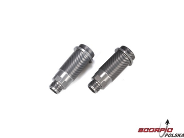 Rear Shock Body Set. Hard Anodized (2): 5TT / LOSB2864