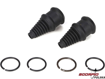 Center Coupler Boots & Clips: 5IVE-T / LOSB3222