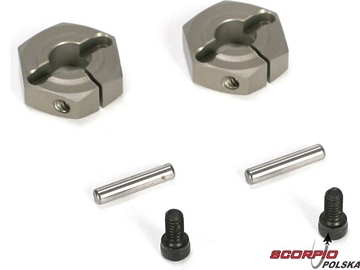 Aluminum Clamping Wheel Hex (2): TEN-SCTE Aluminum Clamping Wheel Hex (2): TEN-SCTE / LOSB3493