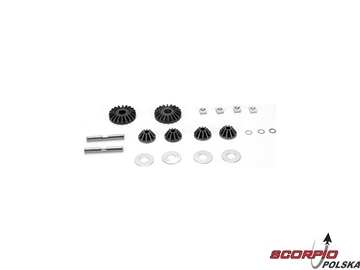 Diff Gear Set w/Hardware: 10-T Diff Gear Set w/Hardware: 10-T / LOSB3569