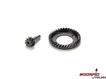 Fr Ring & Pinion Gear Set: 10-T / LOSB3571
