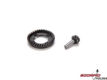 Rear Ring & Pinion Gear Set: 10-T Rear Ring & Pinion Gear Set: 10-T / LOSB3572