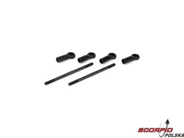 Turnbuckle Steering Rod Set: MUG / LOSB4002