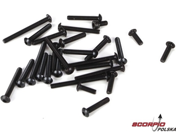 4mm BH Screw Asst. (27): 5TT 4mm BH Screw Asst. (27): 5TT / LOSB6085