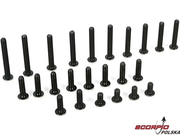 5mm BH Screw Asst (24): 5TT 5mm BH Screw Asst (24): 5TT / LOSB6110