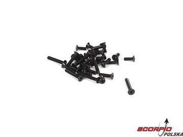 4mm FH & Cap Screw Asst. (32): 5TT 4mm FH & Cap Screw Asst. (32): 5TT / LOSB6465