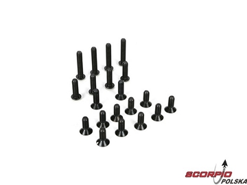 6mm BH & FH Screw Asst (20): 5TT / LOSB6490