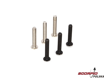 Lower Shock Mounting Screw Set. 5mm (6): 5TT / LOSB6579