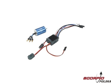 Silnik bezszczotkowy Xcelorin 1:18 9400obr/V + reg Silnik bezszczotkowy Xcelorin 1:18 9400obr/V + reg / LOSB9563