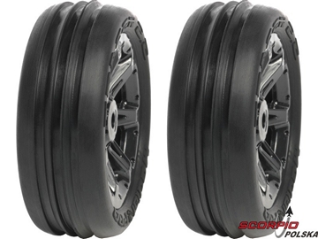 Koło przednie 2.2" Tracer / Titan czarne (2) / MP-5325