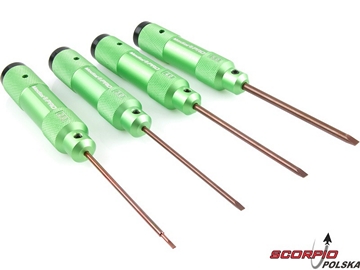Medial Pro - zestaw śrubokrętów płaskich (4) / MPT-04199