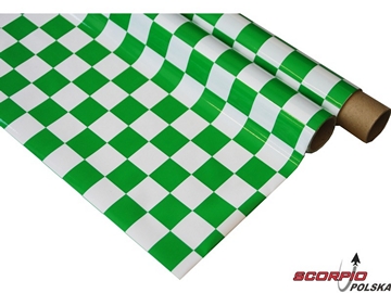 IronOnFilm - kostkowana biało/zielona 0.6x2m IronOnFilm - kostkowana biało/zielona 0.6x2m / NA022-027