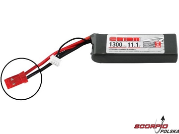 Team Orion LiPol 1300mAh 3S 11.1V 50C JST LED / ORI60136