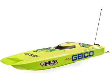 Proboat Miss GEICO Zelos 36" Twin Brushless Catamaran RTR Proboat Miss GEICO Zelos 36" Twin Brushless Catamaran RTR / PRB08040V2