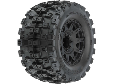 Pro-Line koło 3.8", opona Badlands MX38 HP Belted, fegla Raid H17 czarna (2) Pro-Line koło 3.8", opona Badlands MX38 HP Belted, fegla Raid H17 czarna (2) / PRO1016610