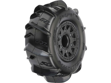 Pro-Line koło 2.2/3.0", opona Dumont, felga Raid H12 czarna (2) / PRO1018510