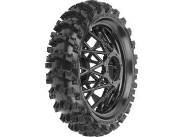 Pro-Line koło z oponą 1:4 Dunlop Geomax MX14 V2 Bead CR4 tylne, czarna felga: Promoto-MX / PRO1024710