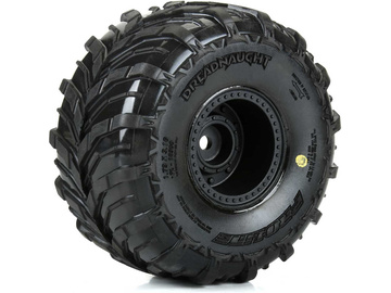 Pro-Line koło 1:16, opona Dreadnaught, felga czarna (4): Arrma Gorgon/Quake Grom / PRO1030010