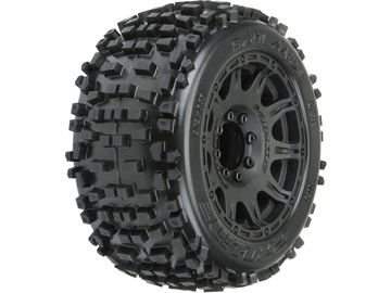 Pro-Line koło 3.8", opona Badlands, felga Raid H17 czarna (2) / PRO117810
