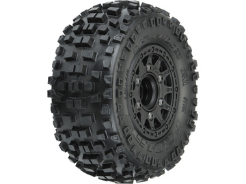 Pro-Line koło 2.2/3.0", opona Badlands, felga Raid H12 czarna (2) / PRO118210