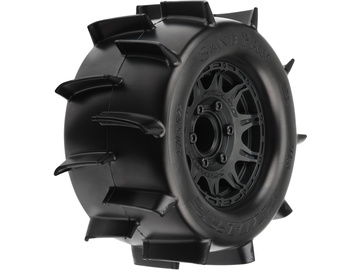 Pro-Line koło 2.8", opona Sand Paw, felga Raid H12 czarna (2) / PRO118610