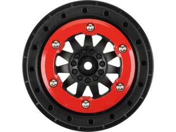 Pro-Line felga 2.2/3.0" F-11 H12 czerwono-czarna (2) / PRO274603