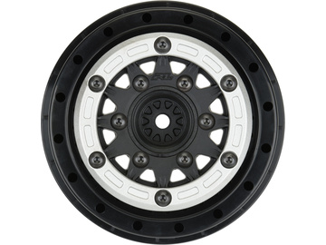 Pro-Line felga 2.2"/3.0" Raid bead lock H12/H14mm SC srebrno/czarna (2) / PRO281103