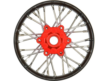 Pro-Line felga przednia Pro-Spec V2 Bead, aluminium, czarna/czerwona: Promoto-SM / PRO284700T2