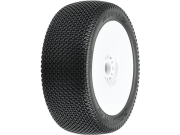Pro-Line kolo 3.3", opona Slide Lock M3 Buggy, felga H17 biała (2) / PRO906432