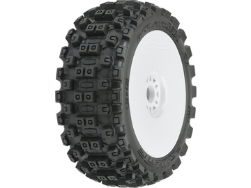 Pro-Line kolo 3.3", opona Badlands MX M2 Buggy, felga H17 biała (2) / PRO906731