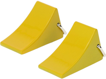Robitronic blokady kół żółte (2) / R21009Y