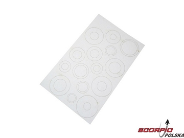 Estes - Papierowy szablon na pieścienie, adaptery (4) / RD-ES3179